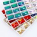 DZ 4067 25*18 MM rectangle shape crystal sew on stone